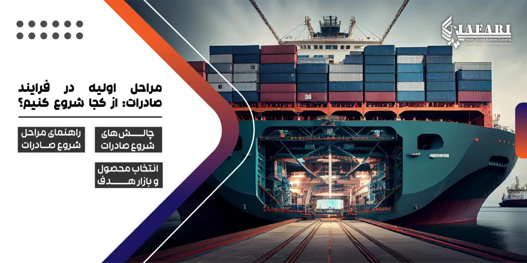 مراحل شروع صادرات راهنمای شروع صادرات فرآیند اولیه صادرات مراحل اولیه در فرآیند صادرات : از کجا شروع کنیم؟