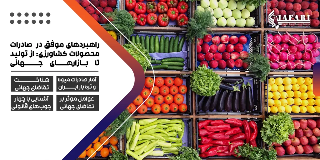 آموزش صادرات محصولات کشاورزی صادرات کشاورزی بازارهای بین المللی راهبردهای موفق در صادرات محصولات کشاورزی : از تولید تا بازارهای جهانی