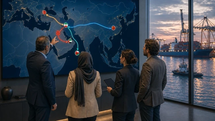 تعلیق مبادلات، توقف تجارت ایران و امارات